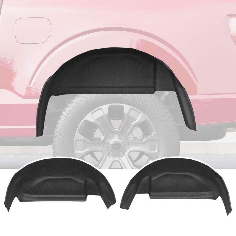 Xipoo Rear Wheel Well Guard Compatible with 20212025 Ford F150 Wheel Well Liner Tire Inner Fender Replacement for 20212025 Ford F150 Accessories